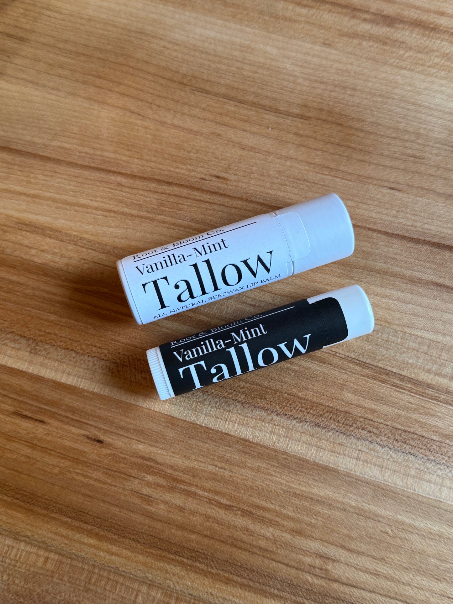 Vanilla-Mint Tallow Lip Balm