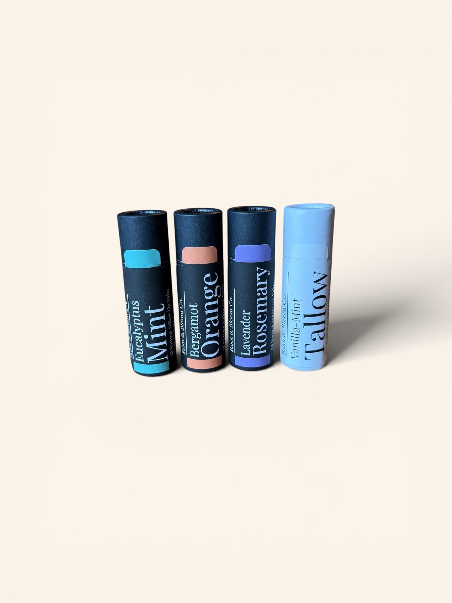 Untinted Tallow Lip Balm- Paper Tubes