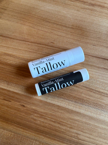 Vanilla-Mint Tallow Lip Balm