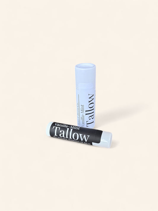 Vanilla-Mint Tallow Lip Balm