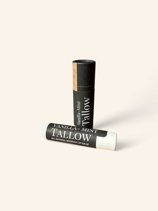 Vanilla-Mint Tallow Lip Balm