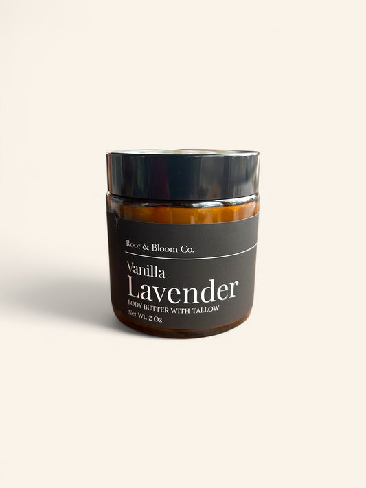 Vanilla & Lavender Whipped Body Butter With Tallow