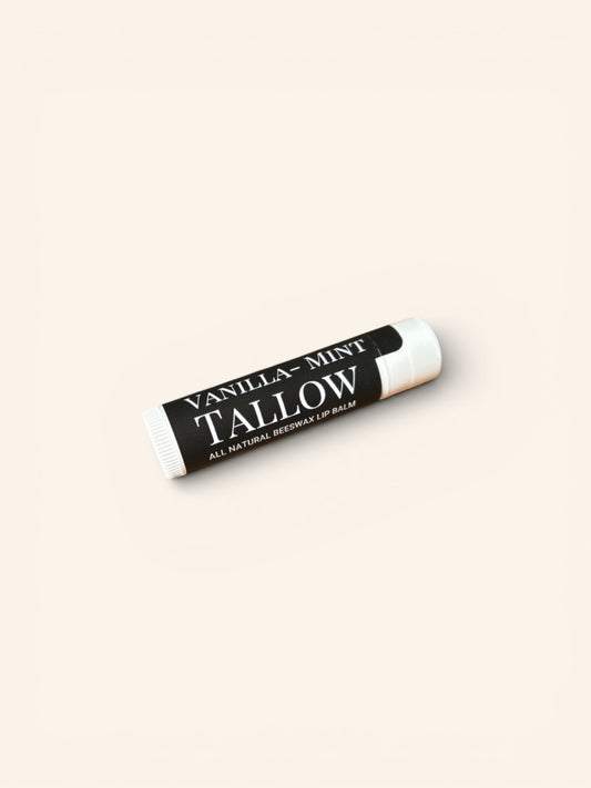 Untinted Tallow Lip Balm- Plastic Tubes