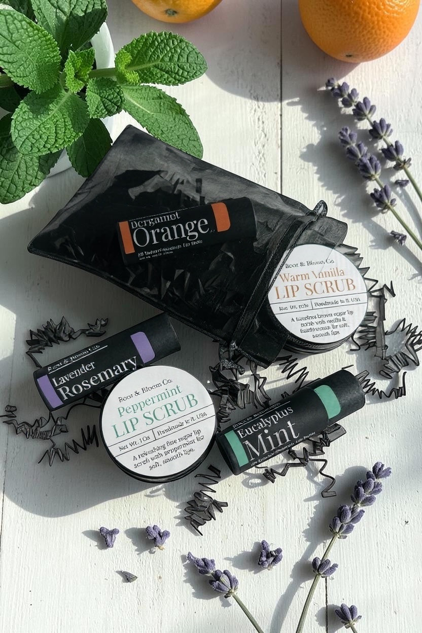 Sugar Scrub + Lip Balm Gift Set (Customizable)